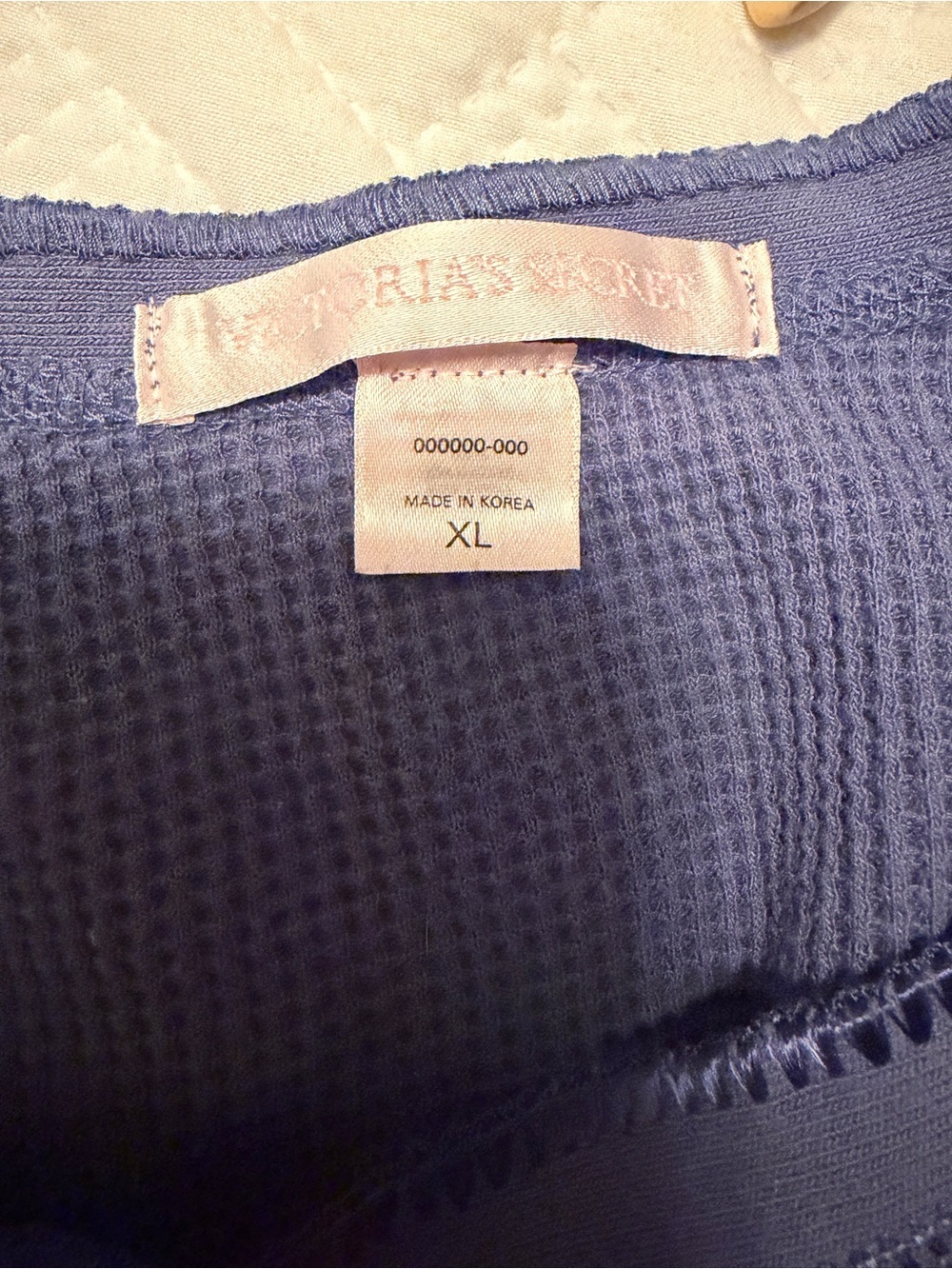 Victoria’s Secret Bundle of 2 Cozy Waffle-Knit Long Sleeve Tunic Sleep Shirts - Picture 6 of 7